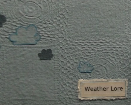 Weather Lore, by Heather Hunter, inside cover detail.